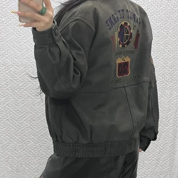 나이키 삼나스포츠 20주년 리스펙트 게임 소가죽 자켓 95 C10026