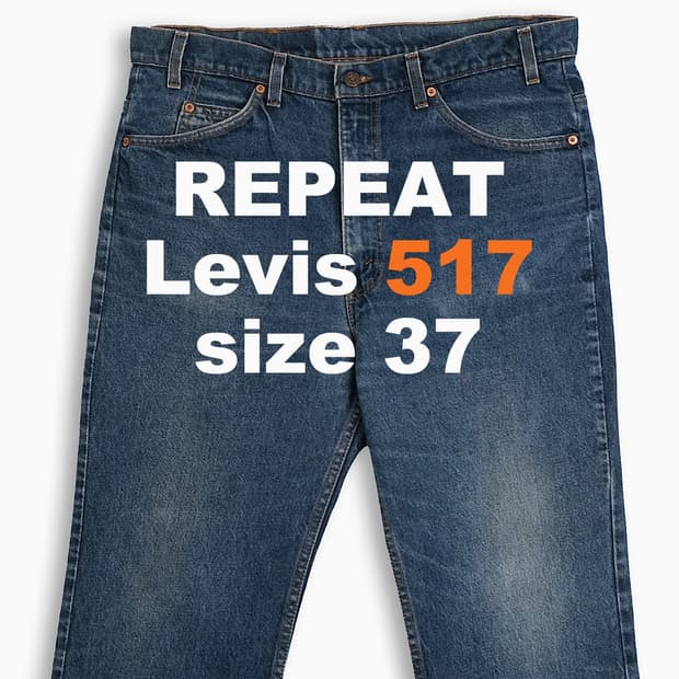 리바이스 517 오렌지탭 90s USA 37 인치 OR51738107