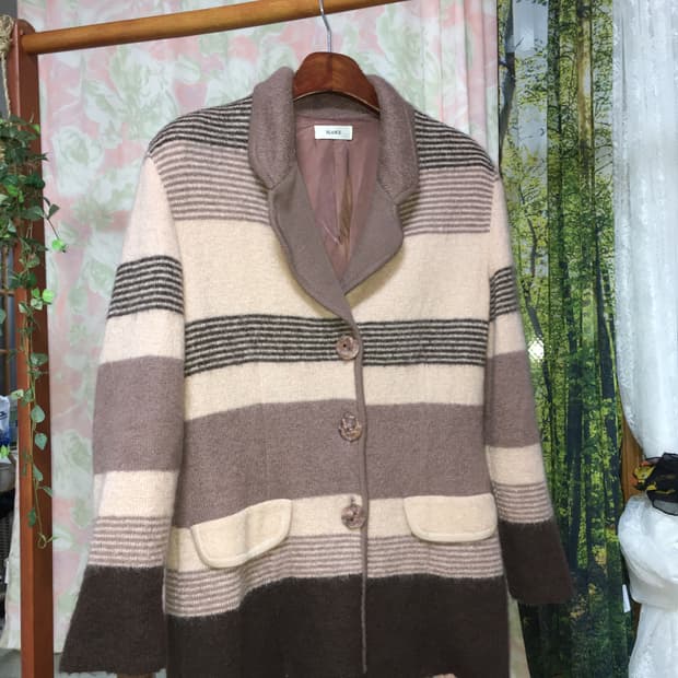 모리 니트 아우터 