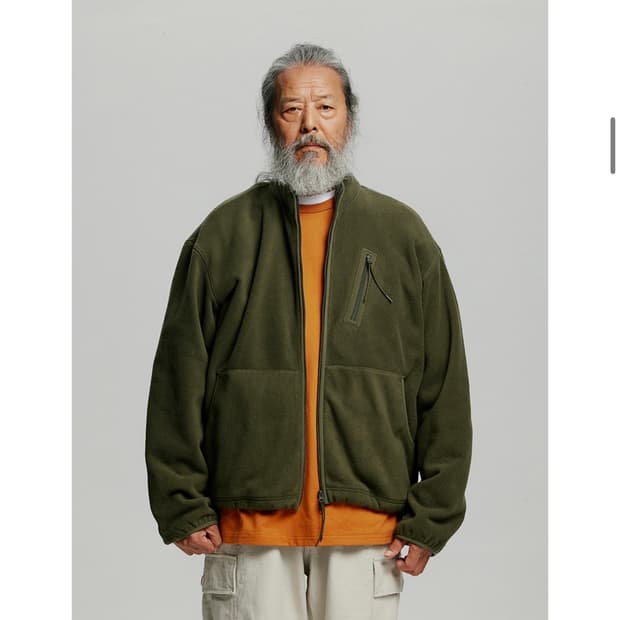 (m) 프리즘웍스 플리스 집업 자켓 올리브
