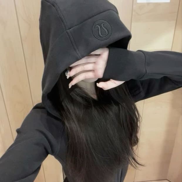 룰루레몬 스쿠바 후디 풀집 후드집업 블랙 lululemon
