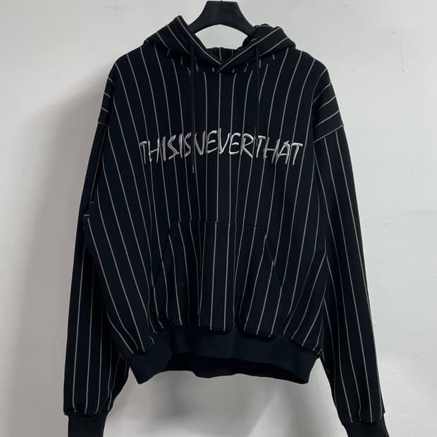 디스이즈네버댓 스트라이프 헤비 후드티 (on.328)