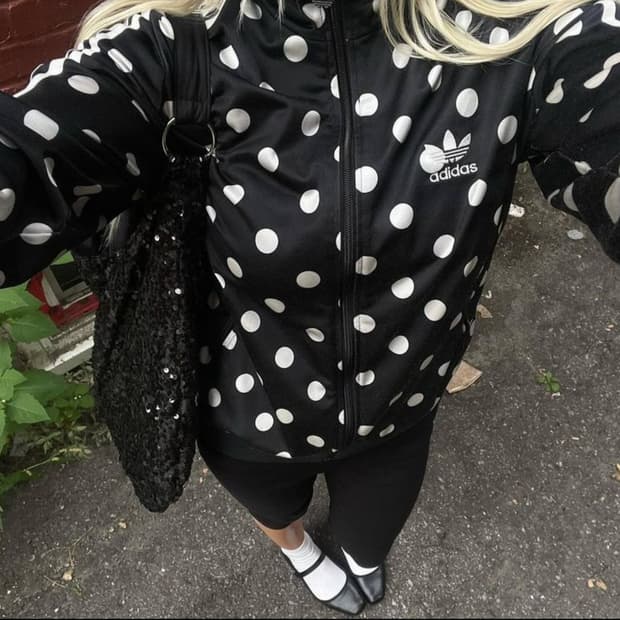 🖤핀터깔 아디다스 파이어버드 도트 져지🖤땡땡이 파이어버드 져지