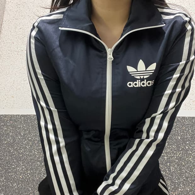 아디다스 남흰 져지 트랙탑