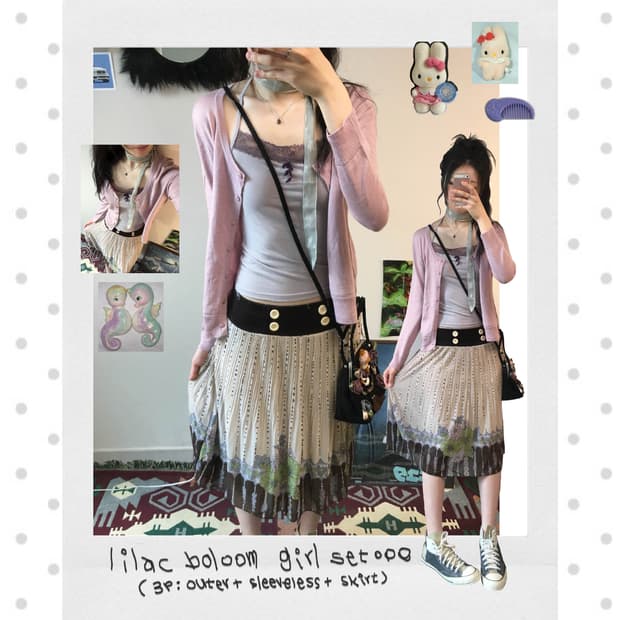 lilac boloom girl set