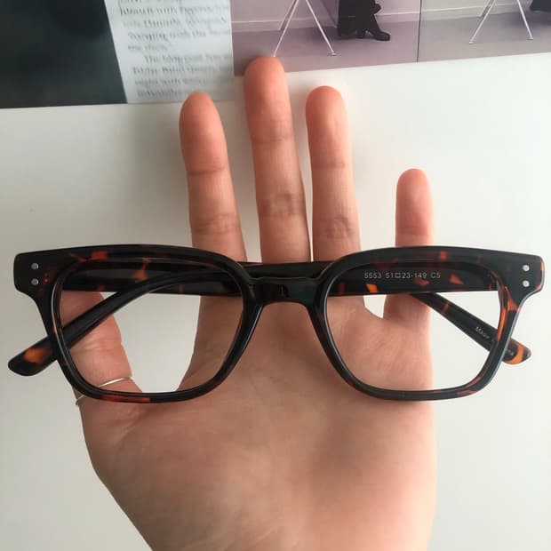 레오파드 호피 안경