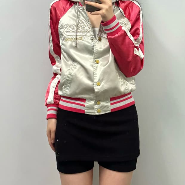 MLB 뉴욕양키스 나그랑 새틴 바시티 자켓