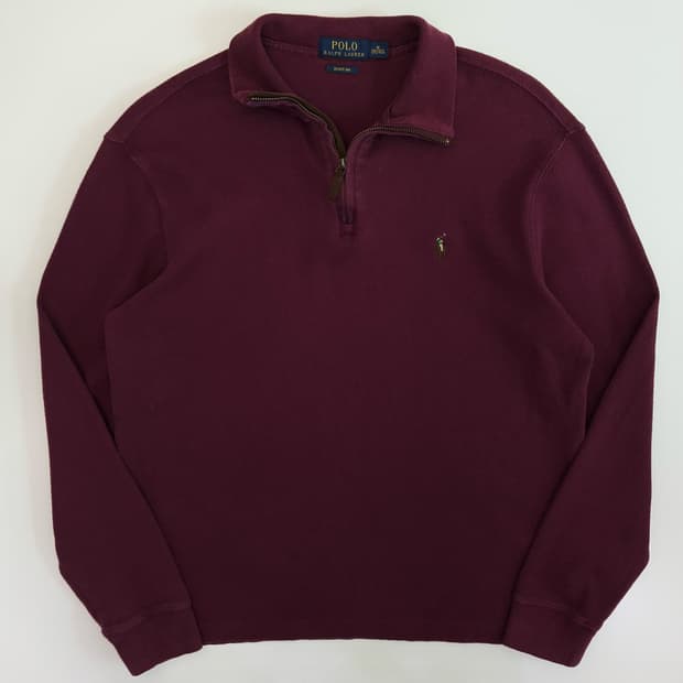 Polo  폴로 랄프로렌 자수 에스테이트립 반집업 스웨트셔츠