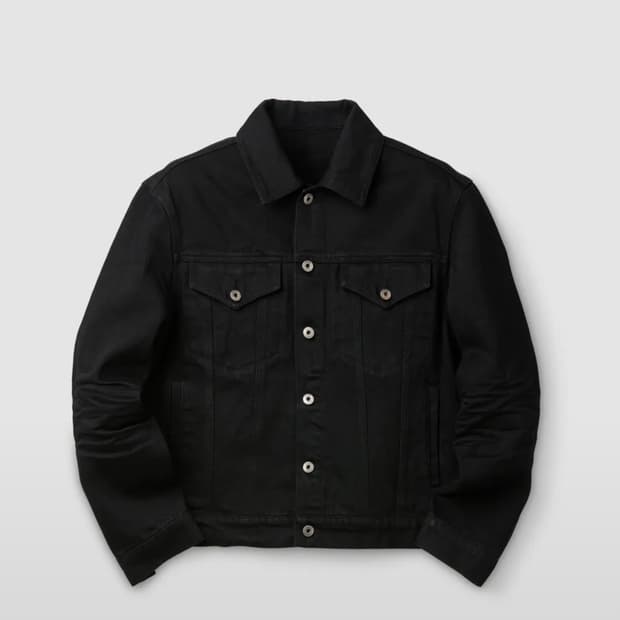 (구매) 쿠어 엠보 워시드 더블 포켓 트러커 자켓