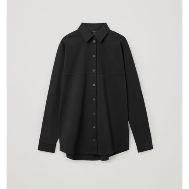 COS 플리츠 코튼 셔츠