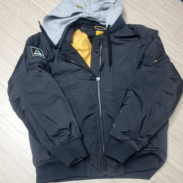 코오롱 볼디스트후드 MA-1 항공 점퍼 블랙(105)