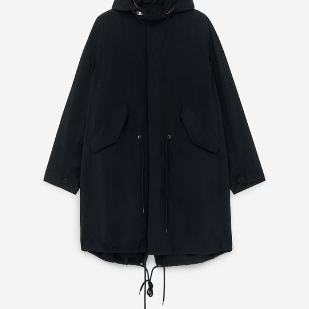 아르켓 2-in-1 피쉬테일 파카 블랙 L