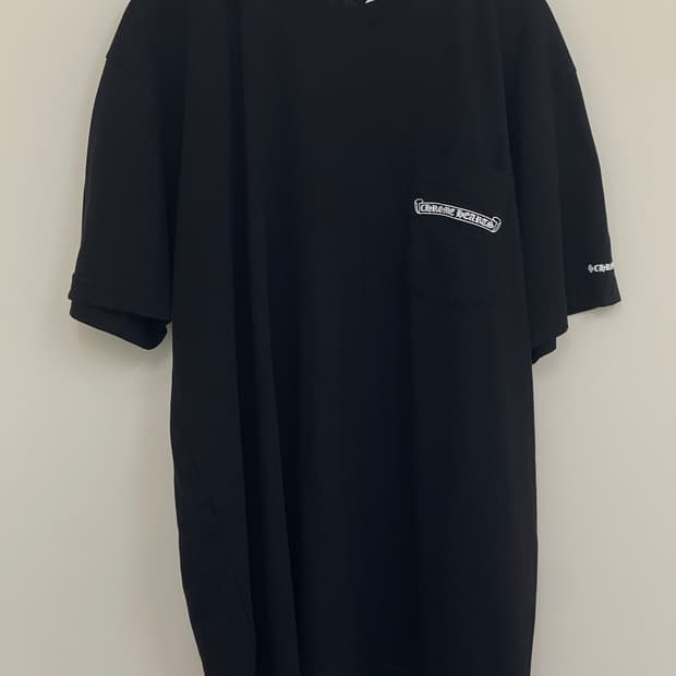 크롬하츠 스크롤라벨 반팔 블랙 XL