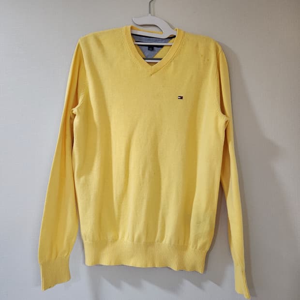 타미힐피거 로고 코튼 니트 M(M)