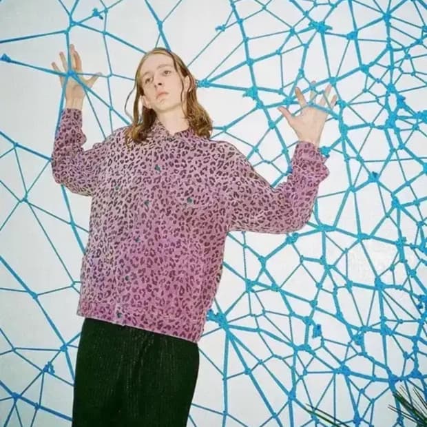 와코마리아 레오파드 스웨이드 트러커자켓L판매 소가죽 택보유중