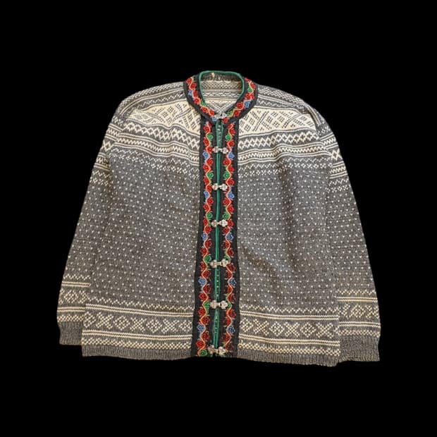 노르딕 포크 니트 가디건