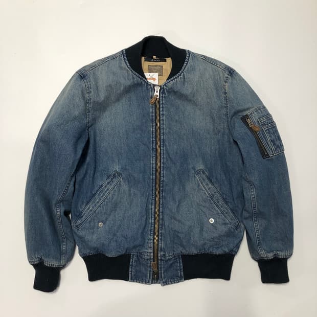존불 데님 봄버자켓 