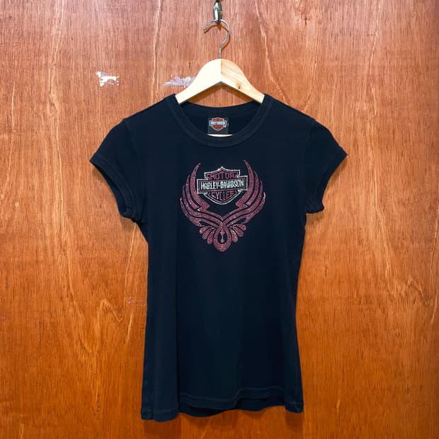 (S) USA Harley Davidson 할리 큐빅 반팔티