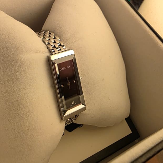 [풀구성]구찌 크리스탈 스퀘어 시계