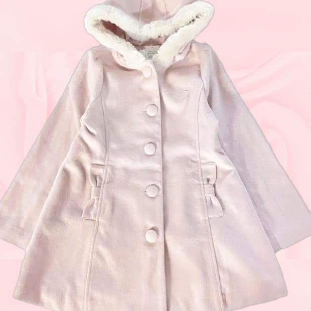 메조피아노 핑크코트 L사이즈 양지뢰 양산형 지뢰계 달천깔 라떼갸루히메갸루