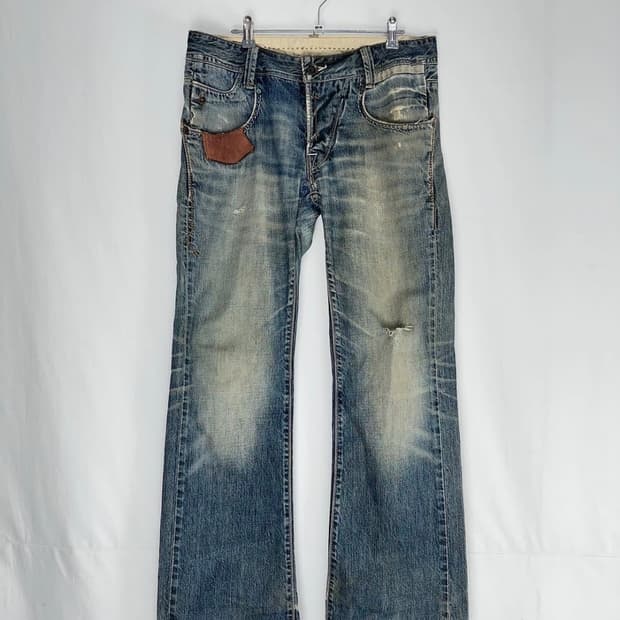 리바이스 copper 워싱 데님팬츠