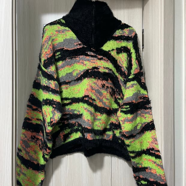 erl 이알엘 자카드 타이거 니트 L