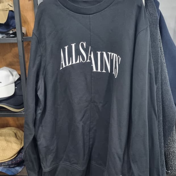 allsaints(올세인츠) 검정색 스웻셔츠 국내100~105(표기s) 