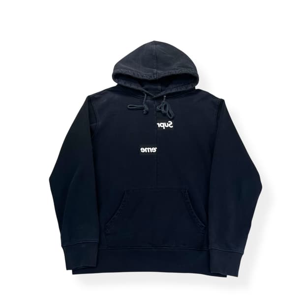 100 꼼데가르송 x 슈프림 스플릿 후드티