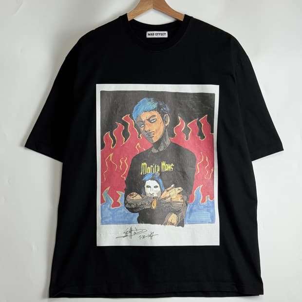 준이나가와 X MAD EFFECT 반팔 티셔츠 반팔티 L