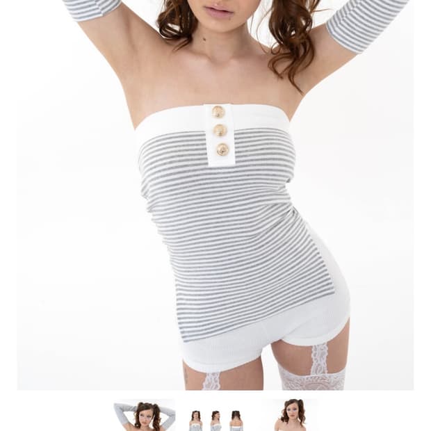 베이비메탈클럽 베이비돌 워머탑 그레이