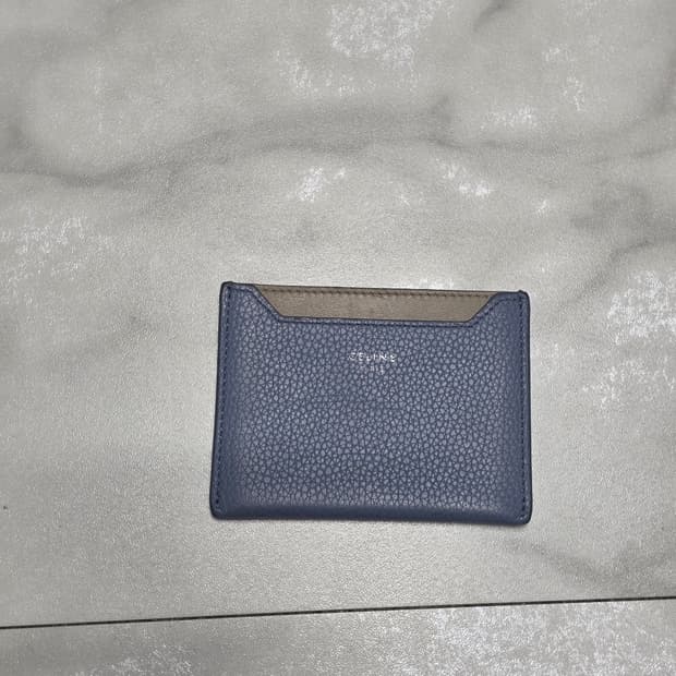 셀린느 카드지갑 블루 / 정품 / 슬림 카드홀더
