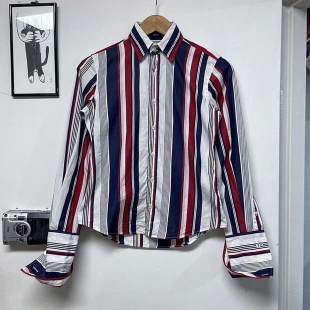 랄프로렌 우먼 스트라이프 셔츠  