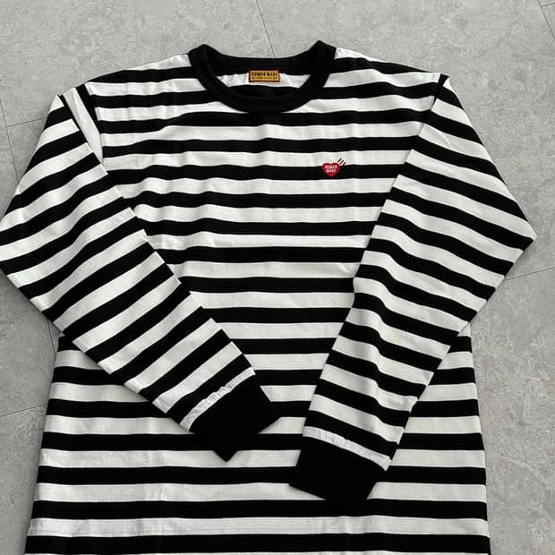 휴먼메이드 스트라이프 롱슬리브 티셔츠
