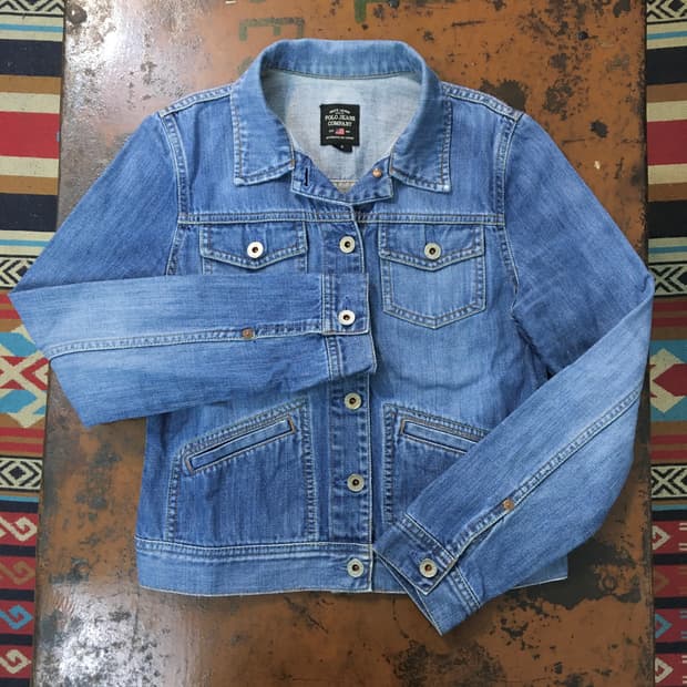 폴로랄프로렌 폴로진 4포켓 중청 데님 자켓 여성 44 사이즈