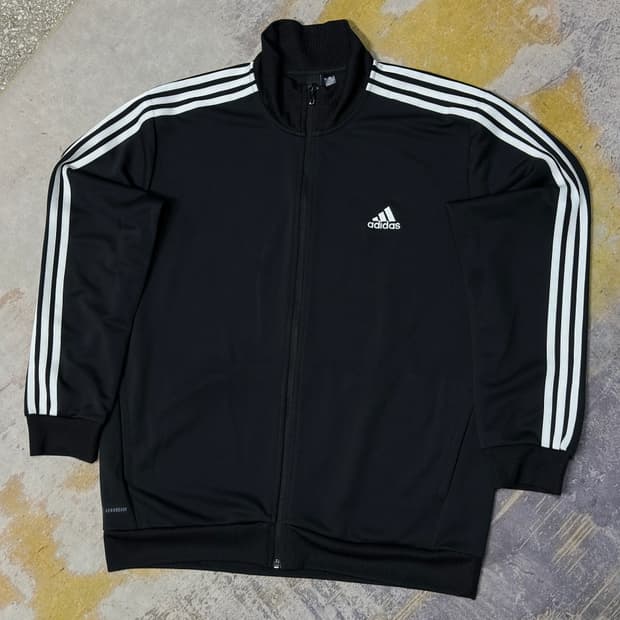아디다스 삼선 블랙 트랙탑 xxl