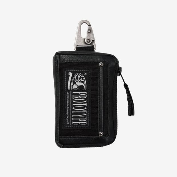 [OS] ETCE 프로토타입 파우치 키링 블랙 (가죽버전)