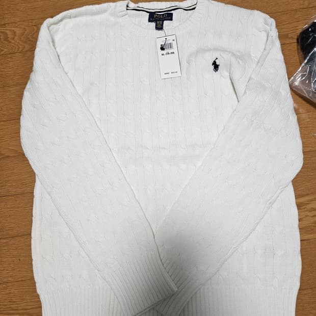 [새상품]폴로 랄프로렌 보이즈 꽈배기 니트 XL/L