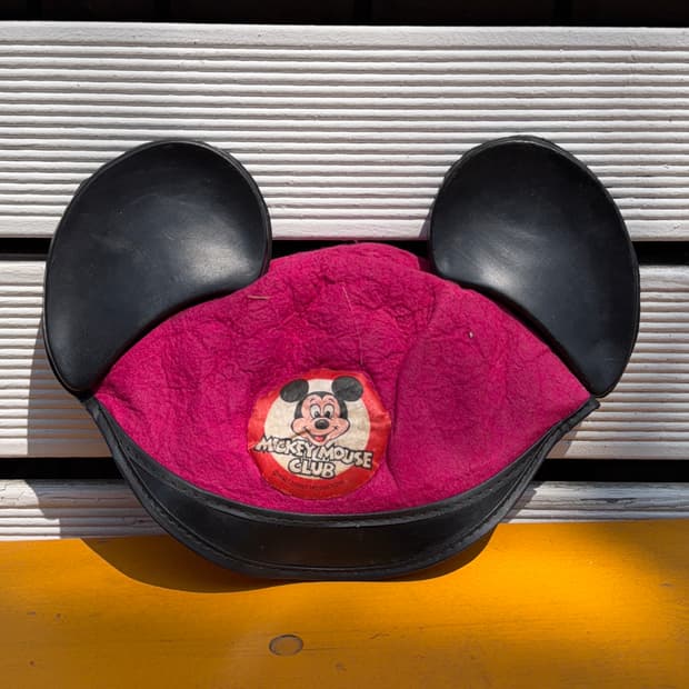 빈티지 소품 1970년 미키마우스 클럽 모자