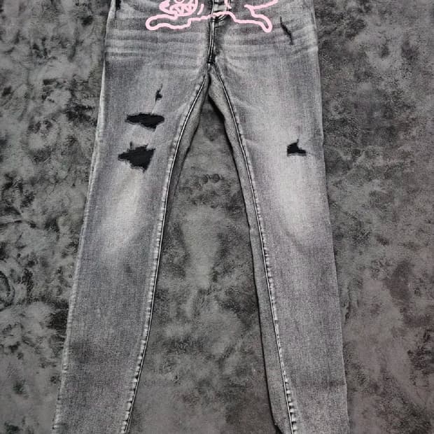 [BBC] 흑청 그레이 스판 데님