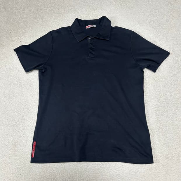 prada sport 2007 red tab pk t-shirt