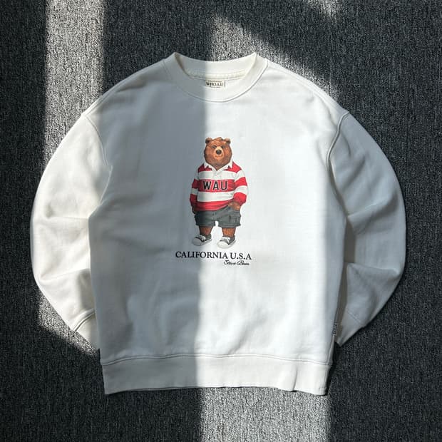 후아유 곰돌이 맨투맨