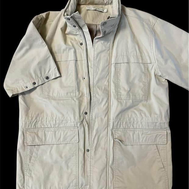 사파리 자켓 2웨이 집업 Short 사이즈 L 오트밀색