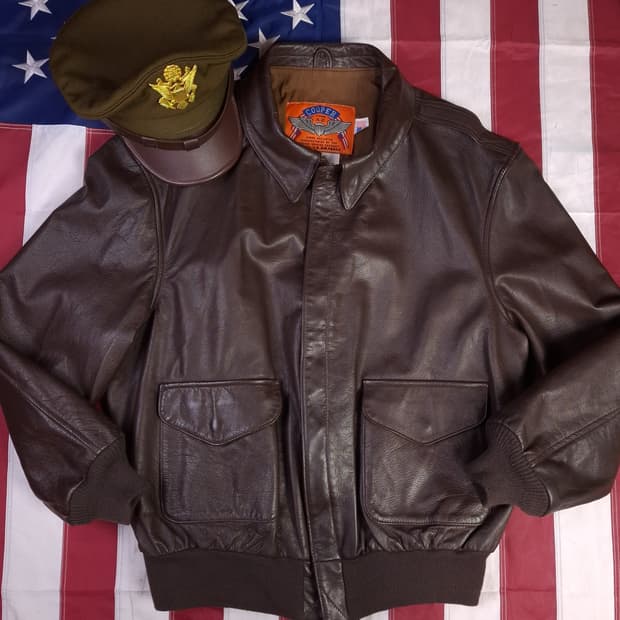 오리지날 미국제조 쿠퍼사 리얼레더 미공군 A-2 항공점퍼