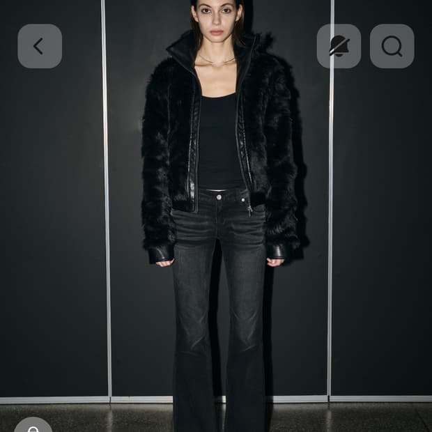 하이넥 투웨이 퍼자켓 high neck 2-way fur jacket