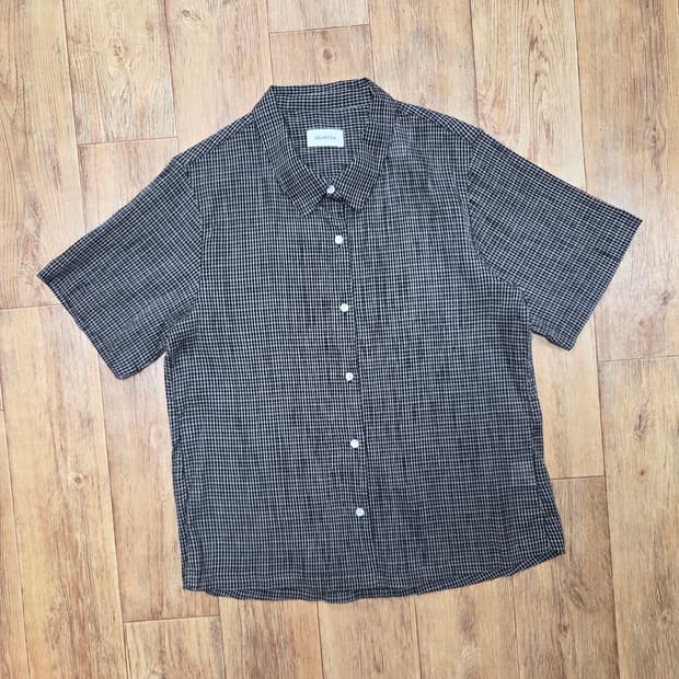 헬베티카(HELVETICA) 체크 셔츠 프리사이즈 새상품