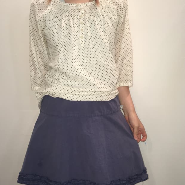 jpn vintage dot mori blouse