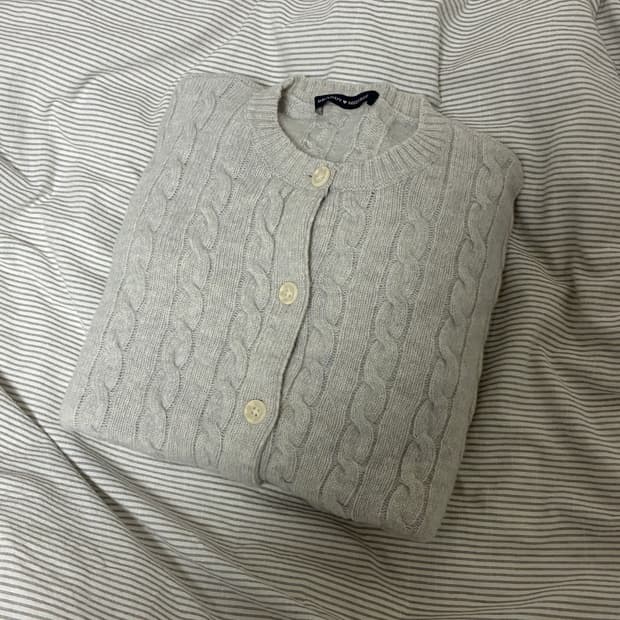 브랜디멜빌 울 케이블 니트 가디건