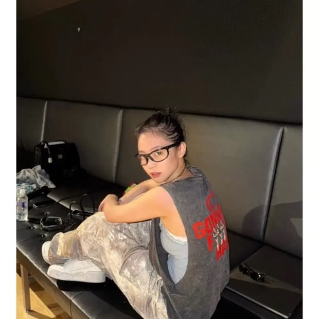 제니 바지 게이트리스 스머징 팬츠