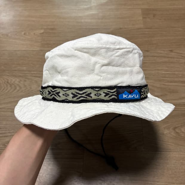 S/59) KAVU 카부 에스닉 버킷햇 부니햇 아이보리 USA