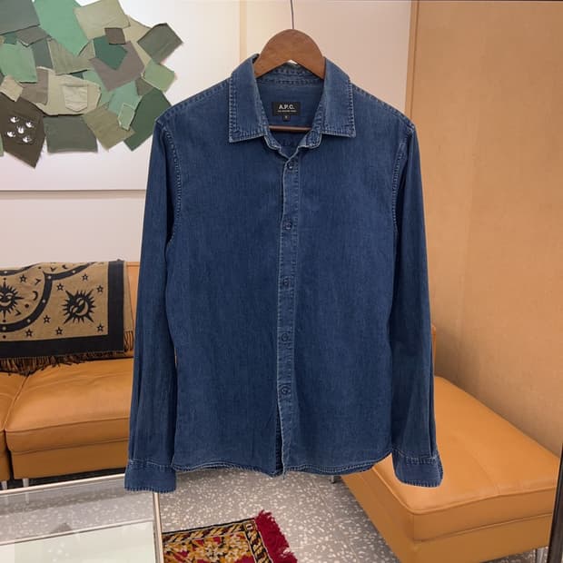 아페쎄 A.P.C 캐주얼 데님 셔츠 90 C04918 